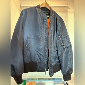 Rag & bone navy bomber jacket